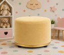 Ver imagem 3 de Kit 2 Puff Infantil Premium - Banquinho Redondo Estofado para Quarto, Sala Pés Anti-Umidade Amarelo