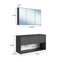 Ver imagem 4 de Gabinete de Banheiro Suspenso 110cm com Espelheira Lavinia S