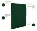 Ver imagem 4 de Cabeceira Cama Box Organica Solteiro 90cm Luna Suede C/frame Verde