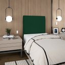 Ver imagem 1 de Cabeceira Cama Box Organica Solteiro 90cm Luna Suede C/frame Verde