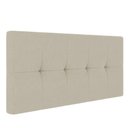 Ver imagem 1 de Cabeceira Painel Nina Para Cama Box Casal 140 Cm Linho Grosso Bege A19