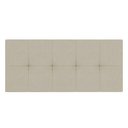 Ver imagem 4 de Cabeceira Painel Nina Para Cama Box Casal 140 Cm Linho Grosso Bege A19