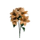 Ver imagem 4 de Jogo 2 Buquês Mini Bico de Papagaio Natal Veludo Champanhe 5 Flores - Magizi