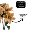 Ver imagem 6 de Jogo 2 Buquês Mini Bico de Papagaio Natal Veludo Champanhe 5 Flores - Magizi