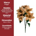 Ver mais imagens de Jogo 2 Buquês Mini Bico de Papagaio Natal Veludo Champanhe 5 Flores - Magizi