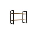 Ver imagem 2 de Estante Nicho Industrial para Livros Li008 Kappesberg Freijó/preto Fosco