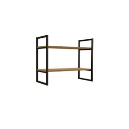 Estante Nicho Industrial para Livros Li008 Kappesberg Freijó/preto Fosco - 2