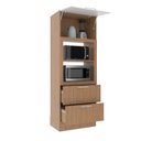 Ver imagem 6 de Torre Quente 80cm para Forno e Micro-ondas com 1 Porta Basculante 2 Gavetas e Rodapé Cz