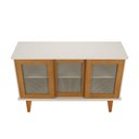 Ver imagem 5 de Buffet Ari Sporting 3 Portas Deslizante MDF MDP 125cm Off White Nature Casah