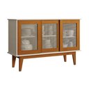 Ver imagem 2 de Buffet Ari Sporting 3 Portas Deslizante MDF MDP 125cm Off White Nature Casah