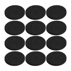 Protetor Antideslizante 3m Scotch Quadrado Preto Médio 12 Unidades