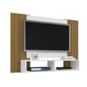 Painel para TV Bridge com Detalhe em Ripas Branco - 3