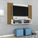 Ver imagem 4 de Painel para TV Bridge com Detalhe em Ripas Branco