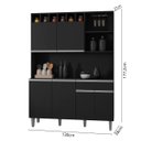 Ver imagem 3 de Armário de Cozinha 6 Portas 2 Gavetas Barcelona Preto