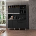 Ver imagem 1 de Armário de Cozinha 6 Portas 2 Gavetas Barcelona Preto