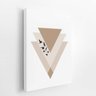 Triângulo Geométrico Dourado Arte Quadro Canvas 60x40cm - 2