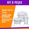 Kit 3 Peças Porta Detergente Esponja Cozinha Pia Organizador - 2