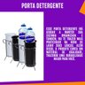 Kit 3 Peças Porta Detergente Esponja Cozinha Pia Organizador - 4