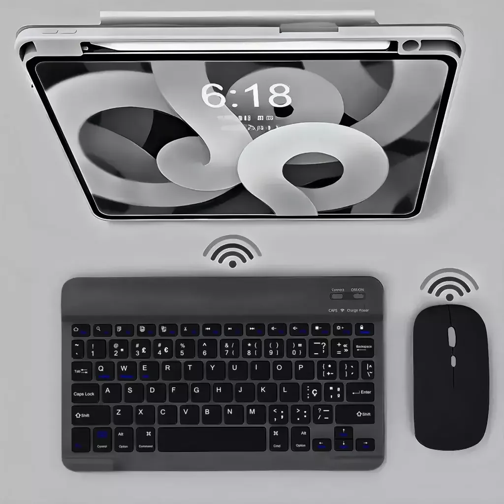 Teclado sem Fio Bluetooth Recarregável com Mouse - 3