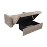 Sofá-cama 140cm 2 Lugares com Baú Multimóveis Cr45260 Bege - 5