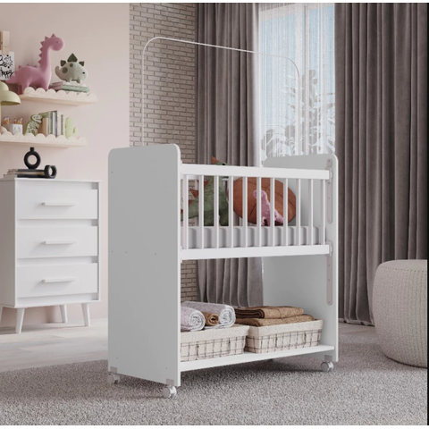 Mini Berço Movel Branco - Moblis