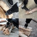 Ver imagem 5 de Broca Racha Lenha Madeira Lascar Fácil para Furadeira 32mm