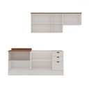 Ver imagem 3 de Cozinha Completa Iluminata 8 Portas 3 Gavetas 100% Mdf Branco/ébano - Genialflex