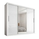 Ver imagem 2 de Guarda-Roupa Casal com Espelho 3 Portas 4 Gavetas 185,5cm Viena Yescasa Branco
