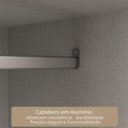 Ver imagem 7 de Guarda-Roupa Casal com Espelho 3 Portas 4 Gavetas 185,5cm Viena Yescasa Branco