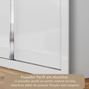 Ver mais imagens de Guarda-Roupa Casal 3 Portas com Espelho e 4 Gavetas 185,5cm Viena Yescasa Branco