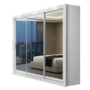 Ver imagem 2 de Guarda-Roupa Casal 3 Portas com Espelho e 4 Gavetas 185,5cm Viena Yescasa