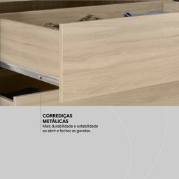 Guarda Roupa Casal 3 Portas com Espelho e 2 Gavetas 100% MDF London Yescasa - 7 Guarda Roupa Casal 3 Portas com Espelho e 2 Gavetas 100% MDF London Yescasa - 7