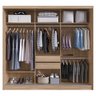 Guarda Roupa Casal 3 Portas com Espelho e 2 Gavetas 100% MDF London Yescasa - 2