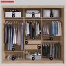 Guarda Roupa Casal 3 Portas com Espelho e 2 Gavetas 100% MDF London Yescasa - 5