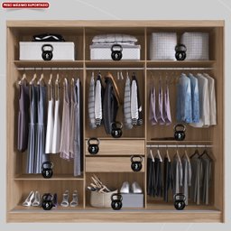 Guarda Roupa Casal 3 Portas com Espelho e 2 Gavetas 100% MDF London Yescasa - 5 Guarda Roupa Casal 3 Portas com Espelho e 2 Gavetas 100% MDF London Yescasa - 5