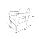 Ver imagem 4 de Namoradeira Santorini em Tecido Sintético Ideal para Escritório - Cappuccino