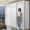 Ver imagem 5 de Guarda-Roupa Casal 3 Portas 4 Gavetas 185,5cm Viena Yescasa