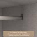 Ver imagem 6 de Guarda-Roupa Casal 3 Portas 4 Gavetas 185,5cm Viena Yescasa