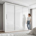 Ver imagem 5 de Guarda-Roupa Casal 3 Portas 4 Gavetas 185,5cm Viena Yescasa Branco