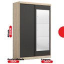 Ver mais imagens de Guarda-Roupa Solteiro com Espelho 2 Portas de Correr 2 Gavetas Tuco Yescasa