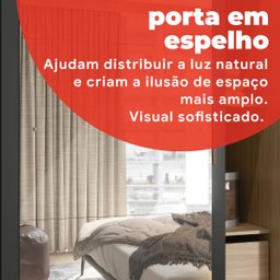 Guarda-Roupa Solteiro com Espelho 2 Portas de Correr 2 Gavetas Tuco Yescasa - 10