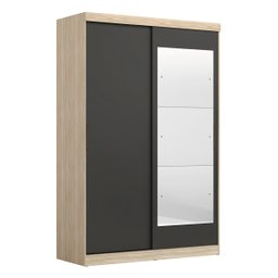 Guarda-Roupa Solteiro com Espelho 2 Portas de Correr 2 Gavetas Tuco Yescasa - 2