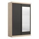 Ver imagem 2 de Guarda-Roupa Solteiro com Espelho 2 Portas de Correr 2 Gavetas Tuco Yescasa