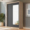 Ver imagem 1 de Guarda-Roupa Solteiro com Espelho 2 Portas de Correr 2 Gavetas Tuco Yescasa