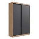 Ver imagem 6 de Guarda-Roupa Solteiro 2 Portas Correr 2 Gavetas Tuco Yescasa