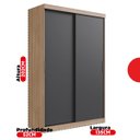 Ver mais imagens de Guarda-Roupa Solteiro 2 Portas Correr 2 Gavetas Tuco Yescasa