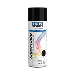 Tinta Preto Brilhante Super Color Alta Temperatura Tek Bond