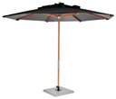 Ver imagem 1 de Ombrelone Leblon Preto em Madeira 2,40 Mt (larg) Base 65x65 Cm Central com Tecido Bagun - 44323