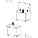 Ver imagem 2 de Caixa De Brinquedos Baú Organizador Com Rodízios Multimóveis Branco