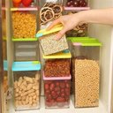 Ver imagem 7 de JOGO POTES HERNETICOS EMPILHAVEL KIT ORGANIZADOR COM 6 POTES PORTA MANTIMENTOS ALIMENTOS